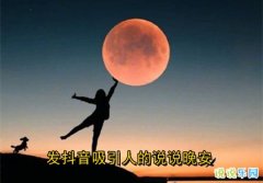 发抖音吸引人的说说晚安