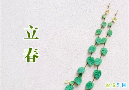 立春高逼格的短句 抖音立春文案说说